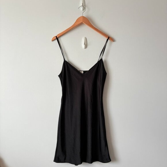 Aritzia Wilfred Mini Only Slip Dress Black Size Small - Picture 6 of 11